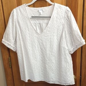 Draper James "Heidi" Eyelet Top